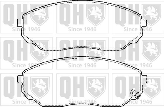 Quinton Hazell BP1389 - Bremžu uzliku kompl., Disku bremzes www.autospares.lv