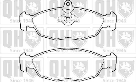 Quinton Hazell BP1385 - Brake Pad Set, disc brake www.autospares.lv