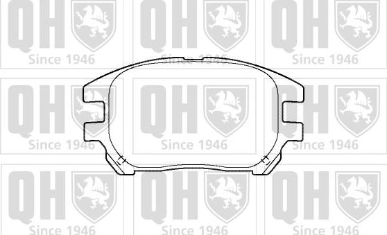 Quinton Hazell BP1388 - Bremžu uzliku kompl., Disku bremzes www.autospares.lv