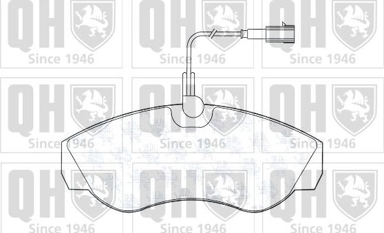 Quinton Hazell BP1330 - Brake Pad Set, disc brake www.autospares.lv