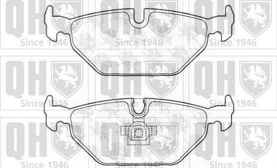 Quinton Hazell BP1338 - Тормозные колодки, дисковые, комплект www.autospares.lv