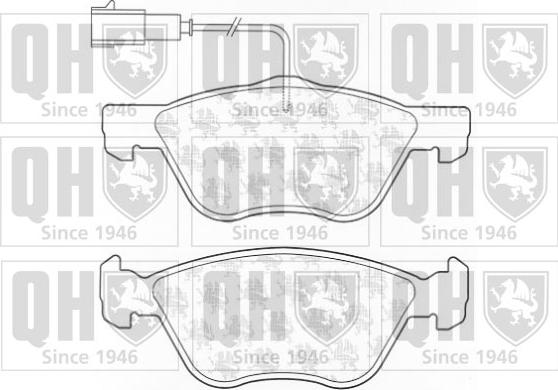 Quinton Hazell BP1337 - Bremžu uzliku kompl., Disku bremzes www.autospares.lv