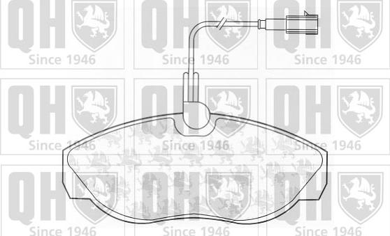 Quinton Hazell BP1329 - Brake Pad Set, disc brake www.autospares.lv