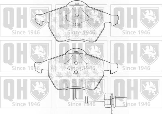 Quinton Hazell BP1324 - Bremžu uzliku kompl., Disku bremzes autospares.lv