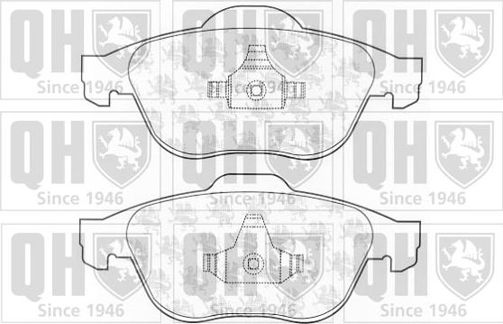 Quinton Hazell BP1321 - Bremžu uzliku kompl., Disku bremzes autospares.lv