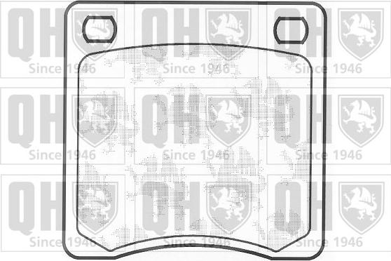 Quinton Hazell BP132 - Bremžu uzliku kompl., Disku bremzes www.autospares.lv