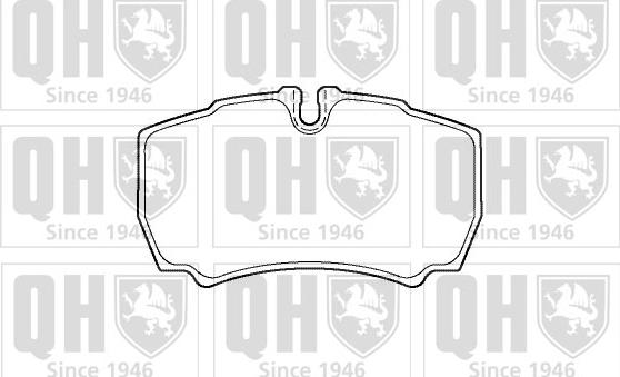 Quinton Hazell BP1379 - Brake Pad Set, disc brake www.autospares.lv