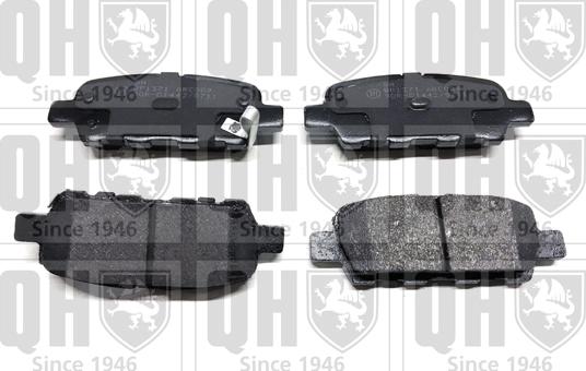 Quinton Hazell BP1371 - Тормозные колодки, дисковые, комплект www.autospares.lv