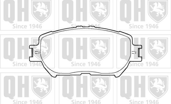 Quinton Hazell BP1373 - Brake Pad Set, disc brake www.autospares.lv