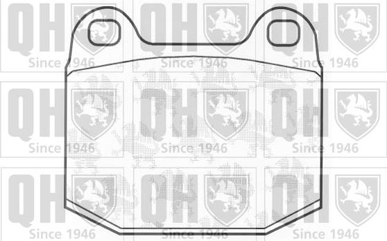 Quinton Hazell BP129 - Bremžu uzliku kompl., Disku bremzes www.autospares.lv