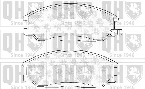 Quinton Hazell BP1245 - Тормозные колодки, дисковые, комплект www.autospares.lv