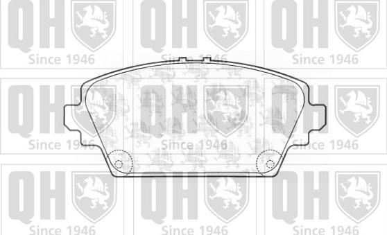 Quinton Hazell BP1258 - Brake Pad Set, disc brake www.autospares.lv