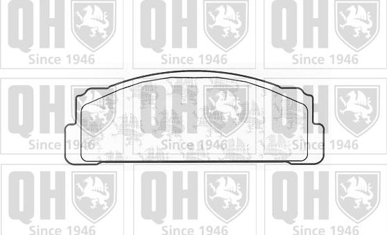 Quinton Hazell BP125 - Тормозные колодки, дисковые, комплект www.autospares.lv