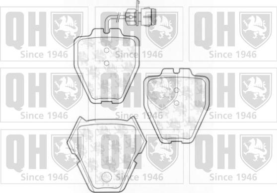 Quinton Hazell BP1268 - Brake Pad Set, disc brake www.autospares.lv