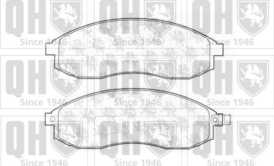 Quinton Hazell BP1263 - Brake Pad Set, disc brake www.autospares.lv