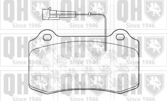 Quinton Hazell BP1201 - Bremžu uzliku kompl., Disku bremzes www.autospares.lv