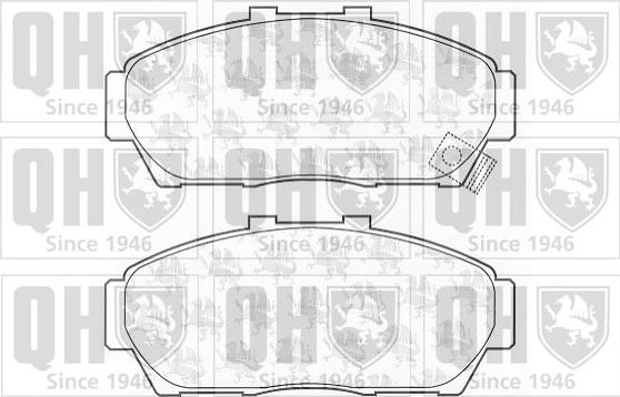 Quinton Hazell BP1202 - Brake Pad Set, disc brake www.autospares.lv