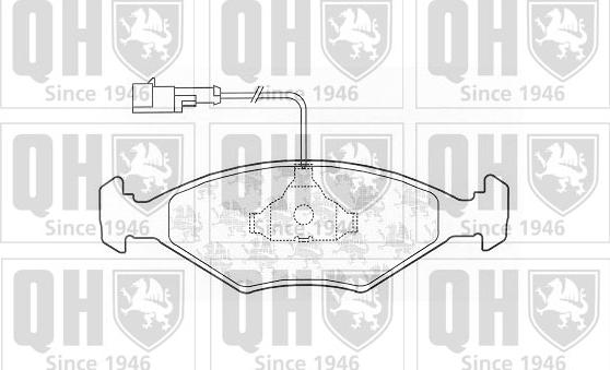 Quinton Hazell BP1213 - Brake Pad Set, disc brake www.autospares.lv