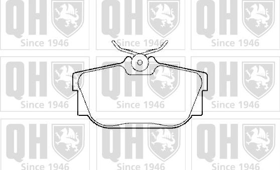 Quinton Hazell BP1284 - Brake Pad Set, disc brake www.autospares.lv