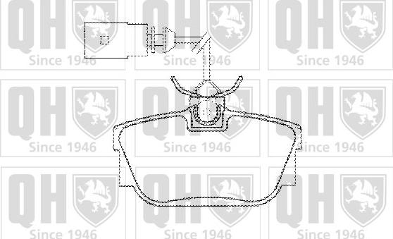 Quinton Hazell BP1286 - Тормозные колодки, дисковые, комплект www.autospares.lv