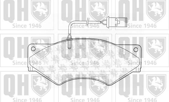 Quinton Hazell BP1239 - Brake Pad Set, disc brake www.autospares.lv