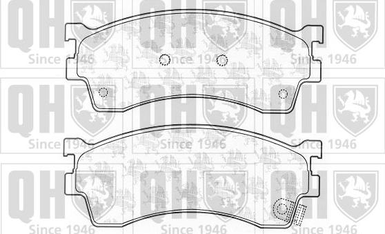 Quinton Hazell BP1235 - Brake Pad Set, disc brake www.autospares.lv