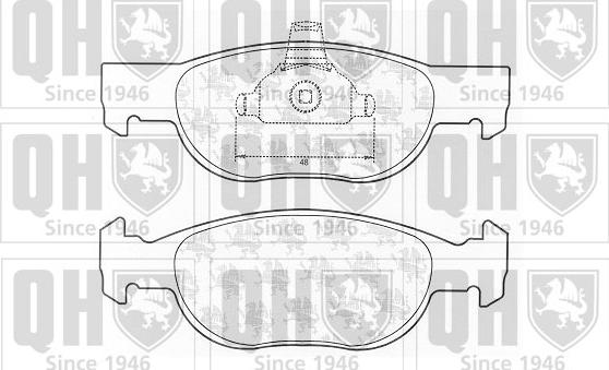 Quinton Hazell BP1236 - Bremžu uzliku kompl., Disku bremzes www.autospares.lv