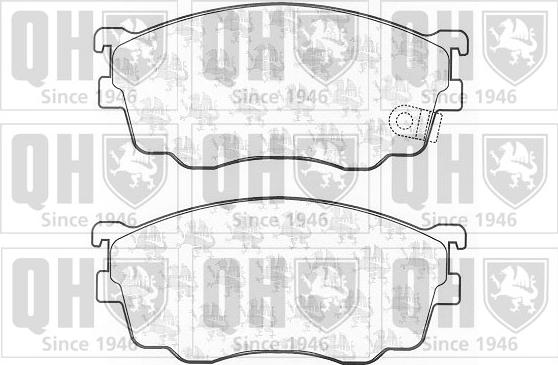 Quinton Hazell BP1231 - Bremžu uzliku kompl., Disku bremzes www.autospares.lv