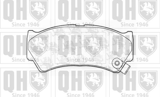 Quinton Hazell BP1226 - Тормозные колодки, дисковые, комплект www.autospares.lv