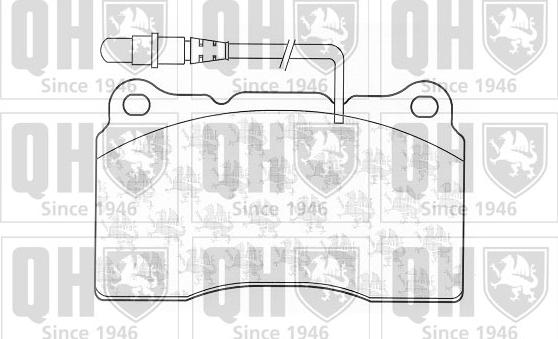 Quinton Hazell BP1270 - Brake Pad Set, disc brake www.autospares.lv