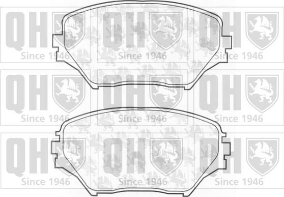 Quinton Hazell BP1271 - Brake Pad Set, disc brake www.autospares.lv