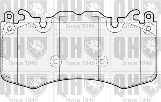 Quinton Hazell BP1798 - Bremžu uzliku kompl., Disku bremzes www.autospares.lv