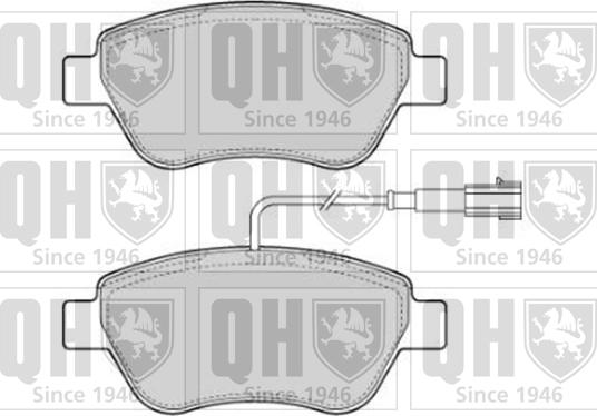 Quinton Hazell BP1754 - Brake Pad Set, disc brake www.autospares.lv