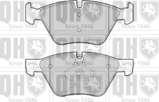 Quinton Hazell BP1753 - Bremžu uzliku kompl., Disku bremzes www.autospares.lv