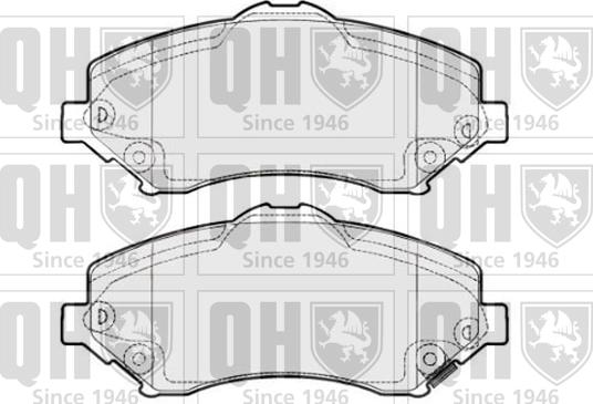 Quinton Hazell BP1705 - Bremžu uzliku kompl., Disku bremzes www.autospares.lv