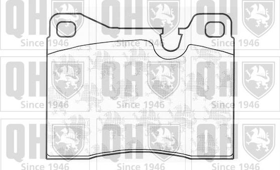 Quinton Hazell BP178 - Brake Pad Set, disc brake www.autospares.lv