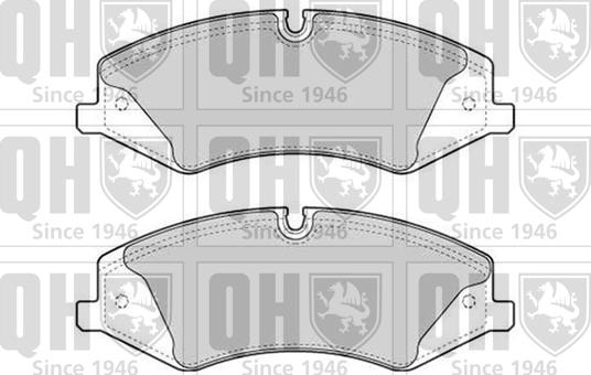 Quinton Hazell BP1735 - Brake Pad Set, disc brake www.autospares.lv