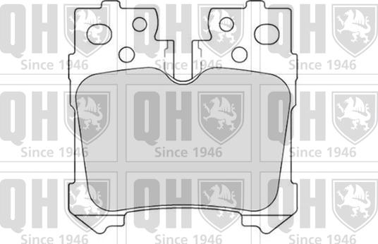 Quinton Hazell BP1724 - Bremžu uzliku kompl., Disku bremzes www.autospares.lv