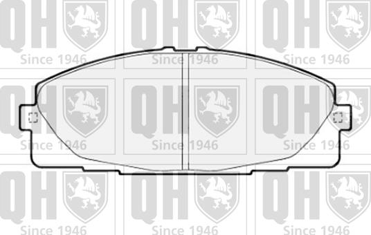 Quinton Hazell BP1725 - Bremžu uzliku kompl., Disku bremzes www.autospares.lv