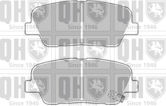 Quinton Hazell BP1775 - Bremžu uzliku kompl., Disku bremzes www.autospares.lv