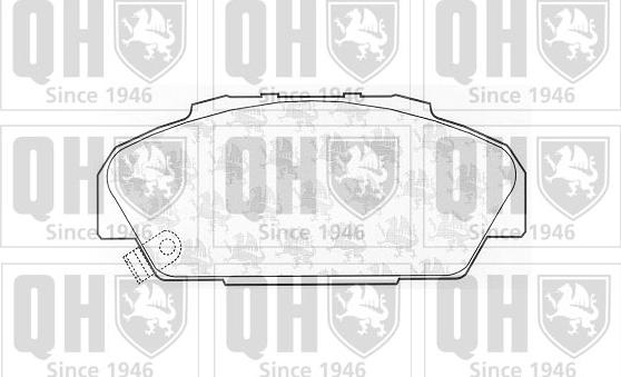 Quinton Hazell BP895 - Тормозные колодки, дисковые, комплект www.autospares.lv