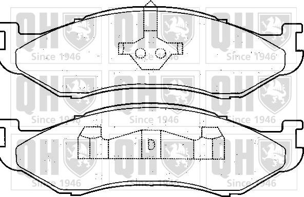 Quinton Hazell BP891 - Bremžu uzliku kompl., Disku bremzes www.autospares.lv