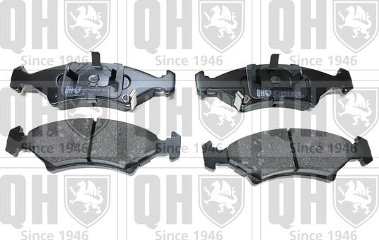 Quinton Hazell BP898 - Тормозные колодки, дисковые, комплект www.autospares.lv