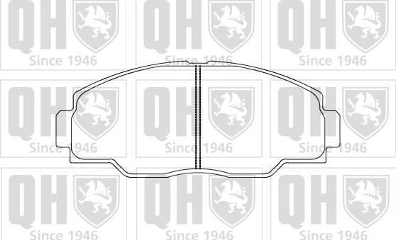 Quinton Hazell BP855 - Bremžu uzliku kompl., Disku bremzes autospares.lv