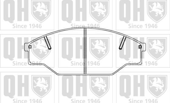 Quinton Hazell BP856 - Brake Pad Set, disc brake www.autospares.lv