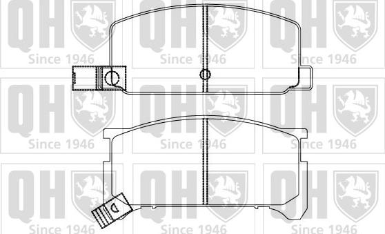 Quinton Hazell BP853 - Brake Pad Set, disc brake www.autospares.lv