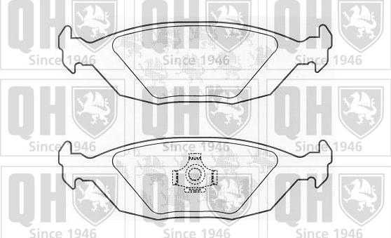 Quinton Hazell BP852 - Тормозные колодки, дисковые, комплект www.autospares.lv