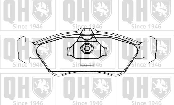 Quinton Hazell BP869 - Brake Pad Set, disc brake www.autospares.lv