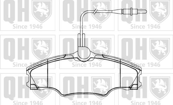 Quinton Hazell BP864 - Bremžu uzliku kompl., Disku bremzes www.autospares.lv