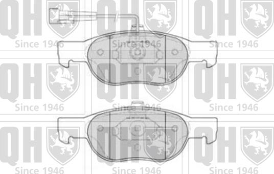 Quinton Hazell BP860 - Brake Pad Set, disc brake www.autospares.lv